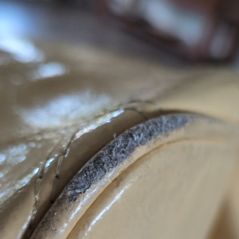 Coach Op Art Yellow Patent Leather With Stitched C Silver Kisslock Satchel - Picture 11 of 11